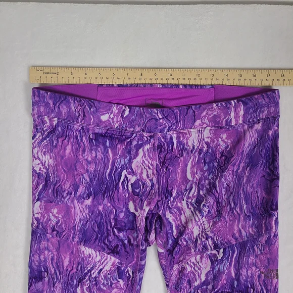 The North Face Motus Capri Active Leggings Womens Size XL - Purple Flashdry - Picture 8 of 9